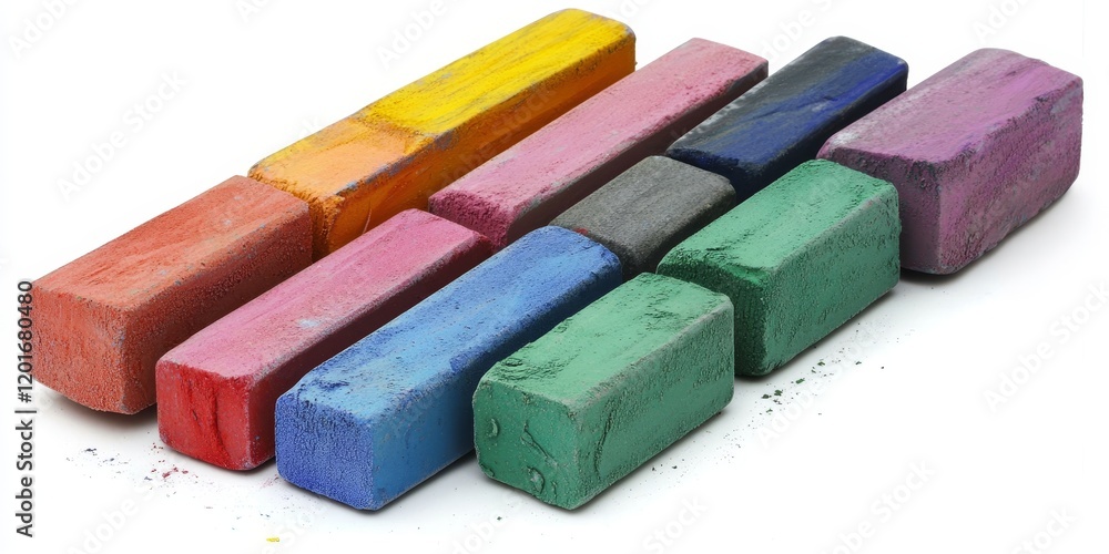 Aufkleber Vibrant chalk designed for artists and students, perfect for creating colorful artwork. This colorful chalk enhances creativity and is ideal for both learning and artistic expression.