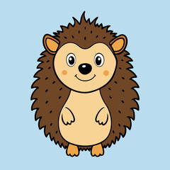 hedgehog cartoon illustration 