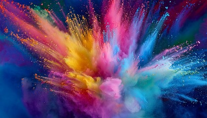 explosion of colored powder background graphic resource