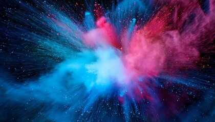 explosion of colored powder background graphic resource