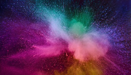 explosion of colored powder background graphic resource