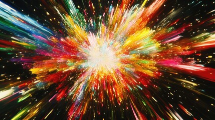 Fototapeta premium Fireworks Light Up the Dark Night Sky with Vibrant Colors
