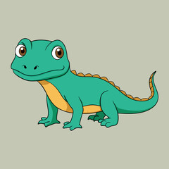 komodo dragon cartoon vector