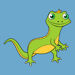 lizard cartoon vector