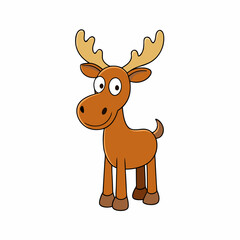 moose cartoon vector