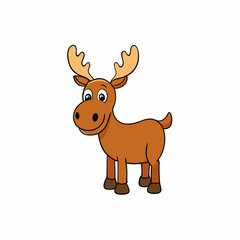 moose cartoon vector