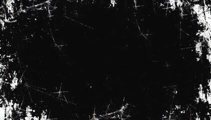 Fototapeta premium Grunge texture background with scratches and white splatter overlay distressed design