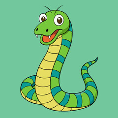 python cartoon illustration