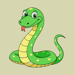 python cartoon illustration