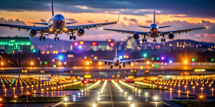 Washington DC Airports: Bokeh-Effect Airplanes at Dulles (IAD) & Reagan (DCA)