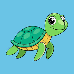  turtle cartoon vector