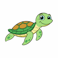  turtle cartoon vector