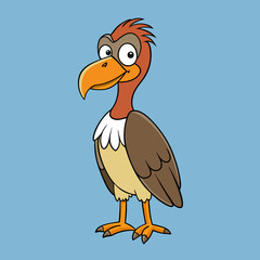 illustration of cartoon vulture