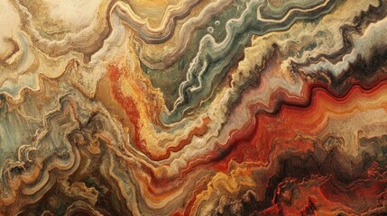 Abstract swirling stone texture, earthy tones, background design, for interior decor