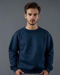 Fototapeta premium Blank sweatshirt template for mockup design