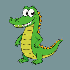 cartoon alligator vector