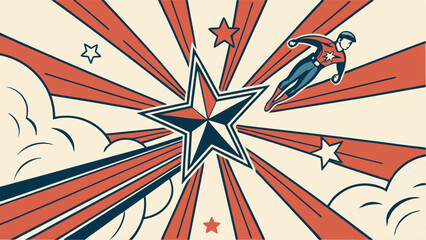 Fototapeta premium background with flag