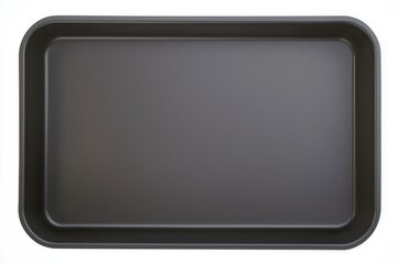 Non-Stick Baking Tray: A dark gray, rectangular non-stick baking tray with slightly raised edges, shown from above, no background