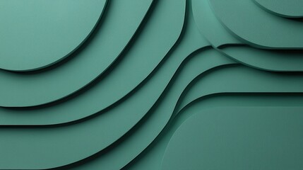 Abstract Teal Undulating Shapes: A Textured Background