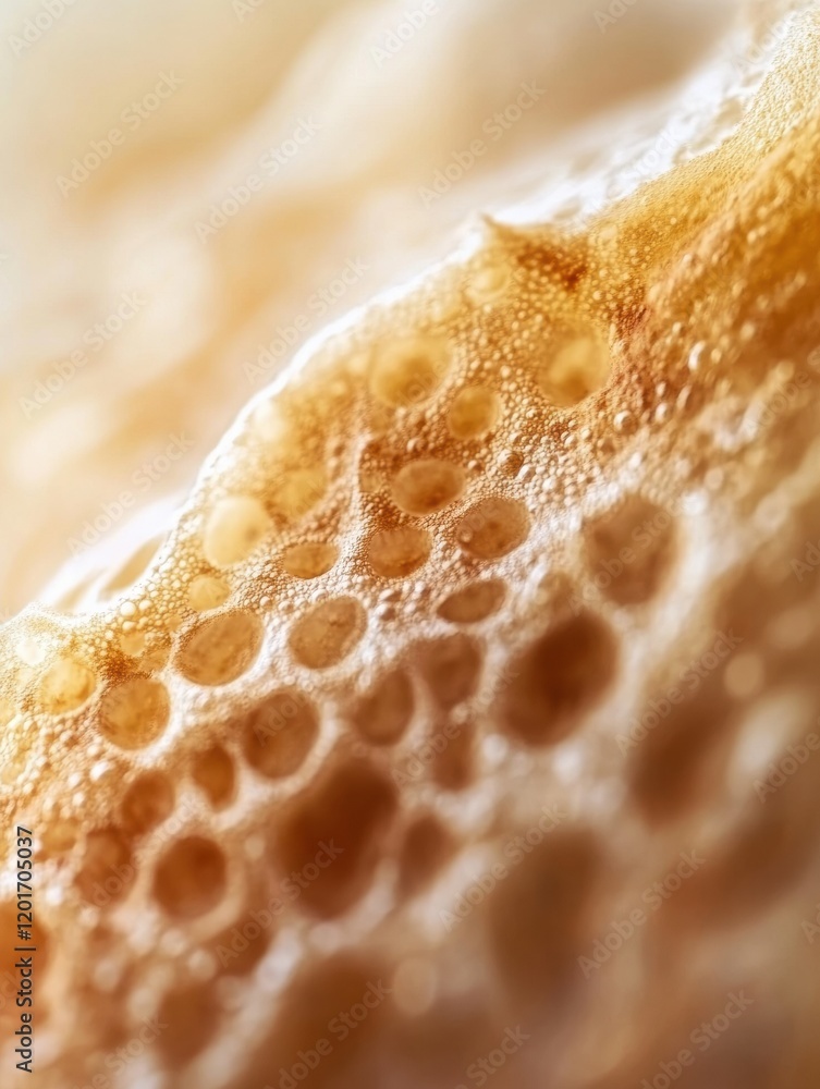 Aufkleber close up view of bacterial growth on bread or cheese surface showcasing interesting textures and pat