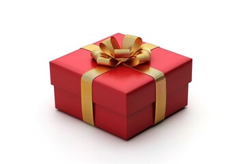 Obraz premium Gift box on white background. Perfect gift package for Birthday, Christmas, Valentine's Day, Wedding, Holiday, New Year, Party. To guests, family, friends, valentine.