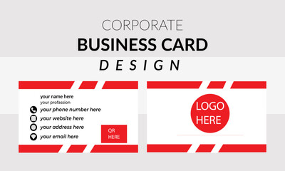 modern business card print templates, double-sided business card design template, Creative and clean corporate business card template, Luxury and elegant business card design template