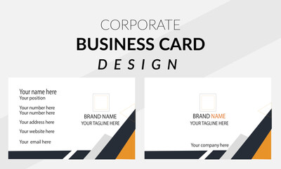 Business card design template, Clean professional business card template, visiting card, business card template.