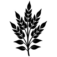 sorrel silhouette vector illustration