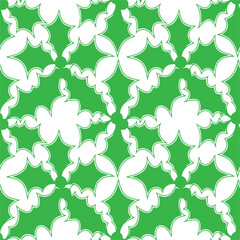 Fototapeta premium Vector seamless pattern of flat Christmas holly berry isolated on white background