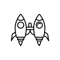Jet Pack Outline Icon, Vector illustration