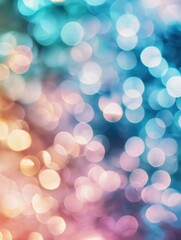 Fototapeta premium Vibrant Bokeh Background with Blurred Colored Circles for Microstock Photography