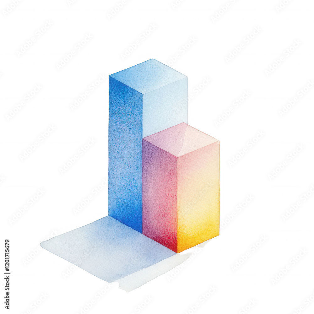 Aufkleber abstract geometric shapes in soft colors create a modern and artistic composition., isolated on a tr