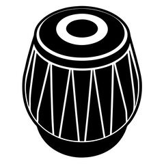  tabla full  silhouette vector illustration