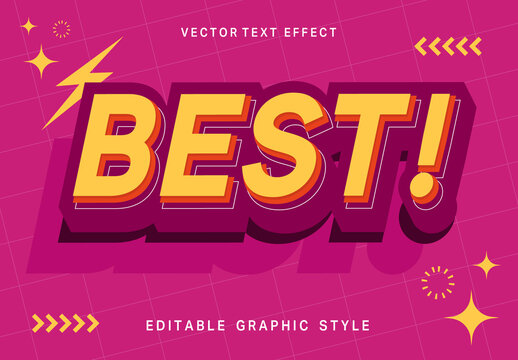 Bold Extruded Text Effect