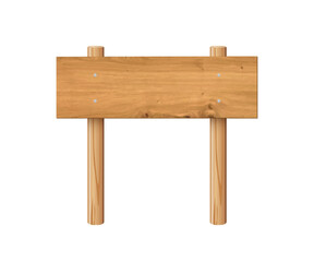 3d wooden signboard vector illustration. Realistic wood sign post. Blank arrow with wood texture, plywood road pointer. City guidance.