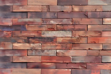 Obraz premium Vintage Red Brick Wall Texture for Architectural Design Projects