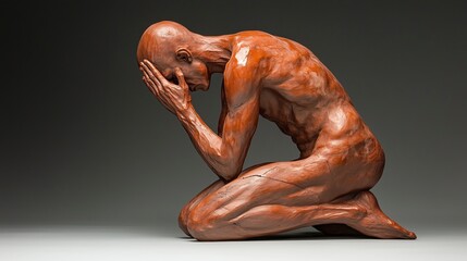 Naklejka premium sculpture of a man