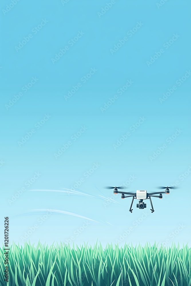 Poster an automated drone spraying fields based on predictive weather data