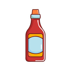 bbq sauce bottle icon, bbq sauce bottle vector illustration-simple illustration of bbq sauce bottle, perfect for bbq sauce bottle logos and icons