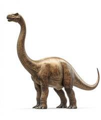 Obraz premium long-necked dinosaur, standing on the ground with its head raised slightly 