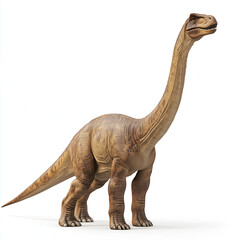 Obraz premium long-necked dinosaur, standing on the ground with its head raised slightly 