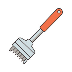 grilling brush icon, grilling brush vector illustration-simple illustration of grilling brush, perfect for grilling brush logos and icons