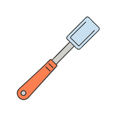 grill scraper tool icon, grill scraper tool vector illustration-simple illustration of grill scraper tool, perfect for grill scraper tool logos and icons