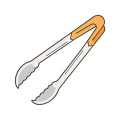 tongs icon, tongs vector illustration-simple illustration of tongs, perfect for tongs logos and icons