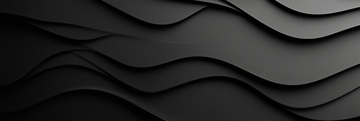 Elegant Black Wavy Abstract Texture