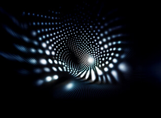 Abstract background image featuring a swirling vortex of bokeh lights.  The design creates a sense of depth and movement.