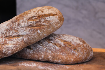 White Bread on a table