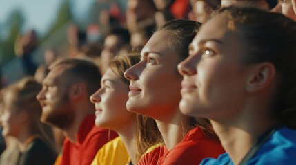 Fototapeta premium Spectators at a Sports Event
