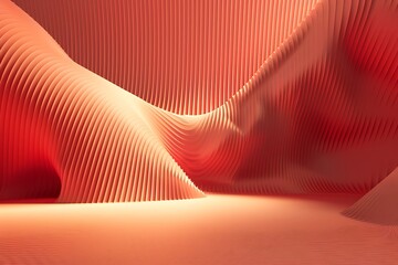 Abstract Textured Landscape with Soft Curves and Warm Tones