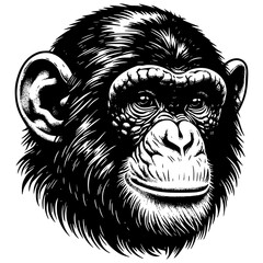 Fototapeta premium Chimpanzee Illustration